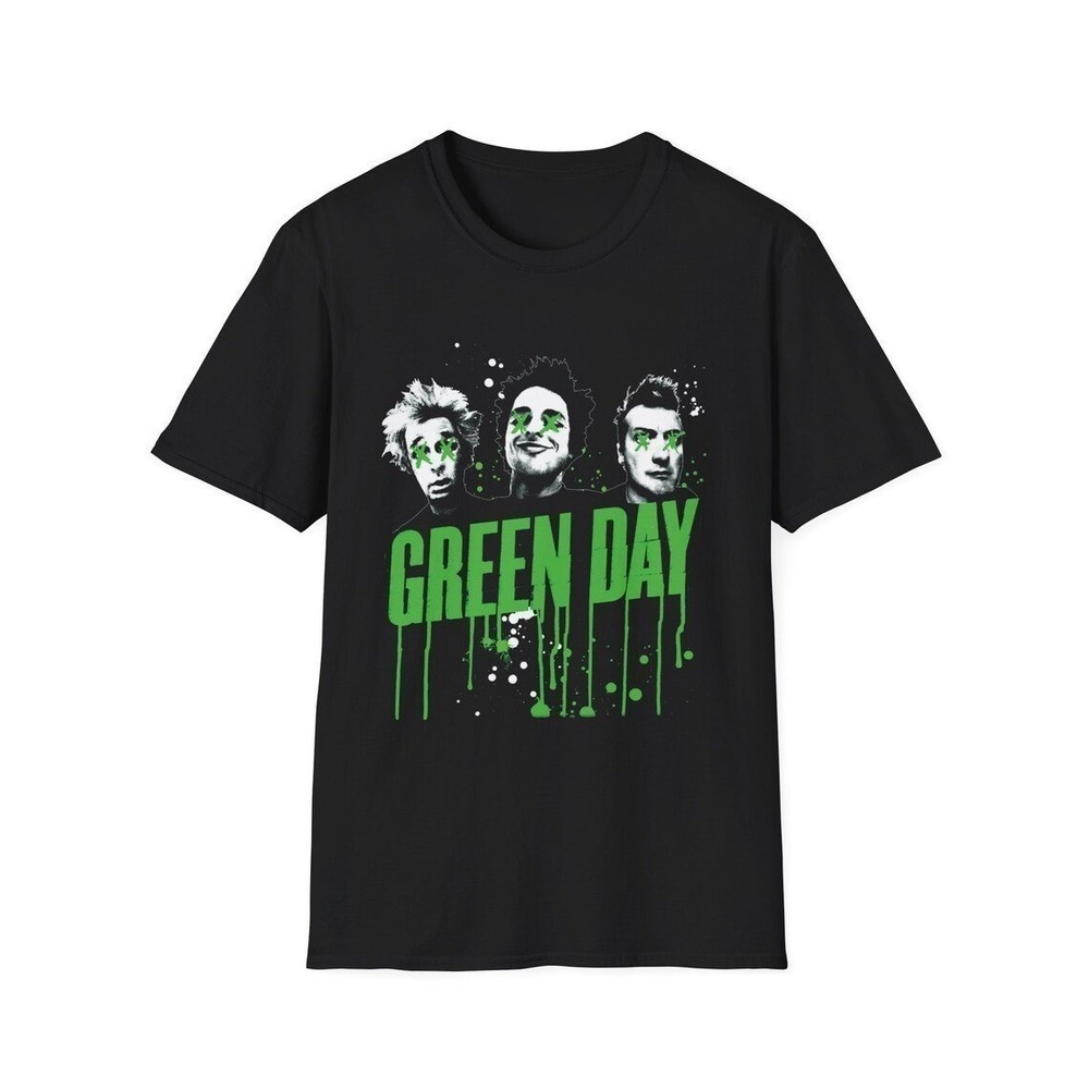 Green Day Tribute Band T Shirt Punk Rock 90s Style Tee